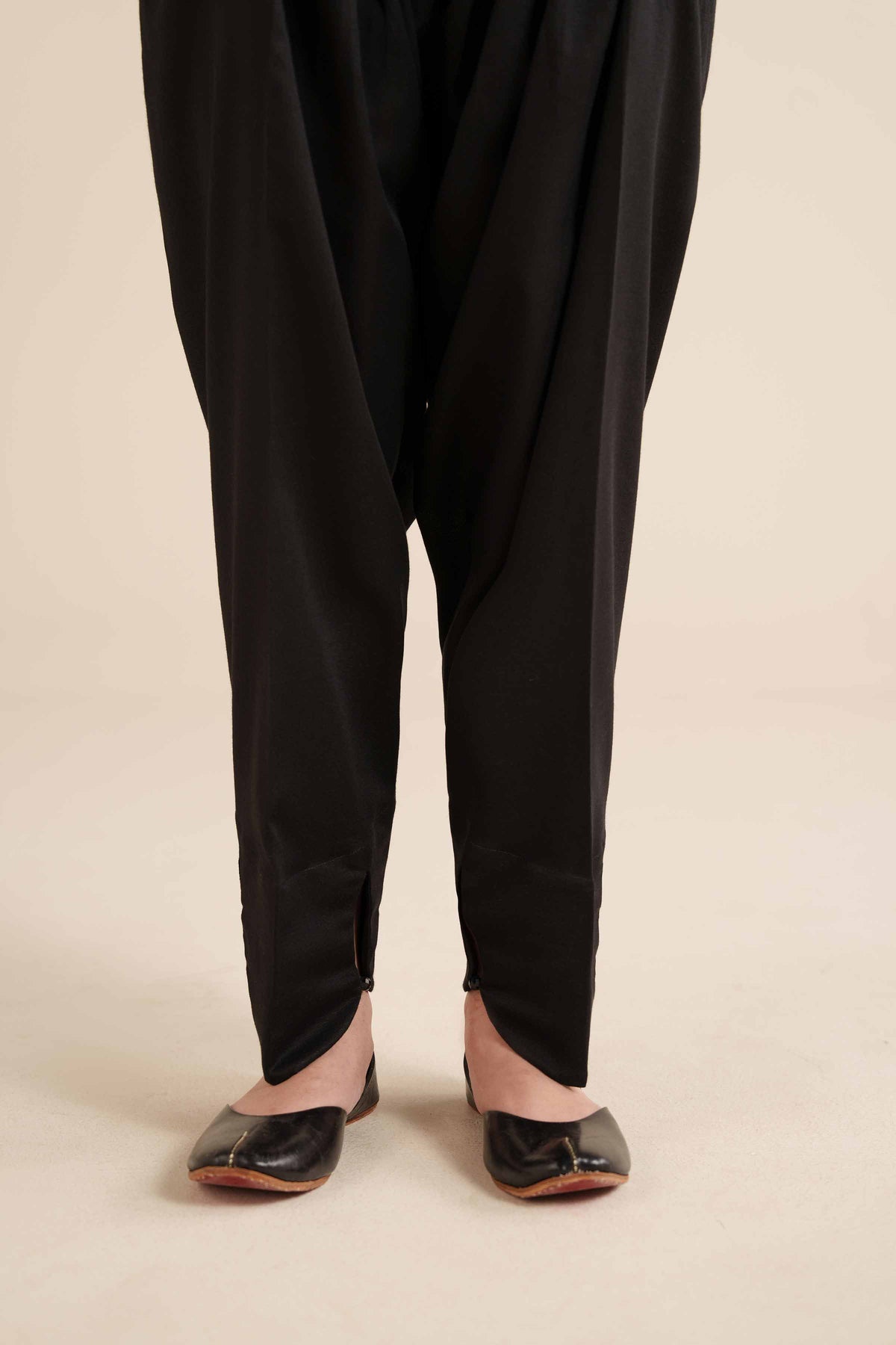 Basic Shalwar - PW25-121 Black Karandi 1PC Solids Nishat Australia