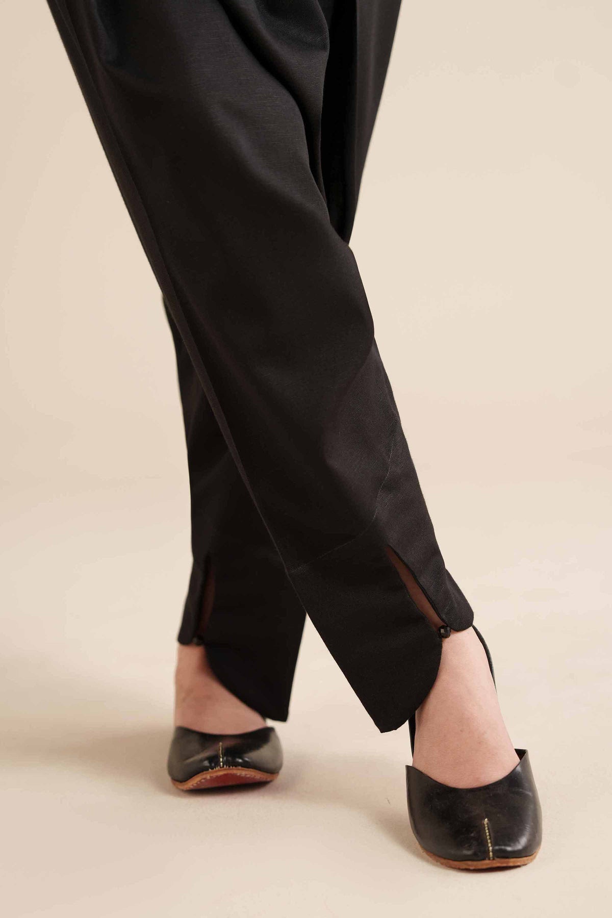 Basic Shalwar - PW25-121 Black Karandi 1PC Solids Nishat Australia