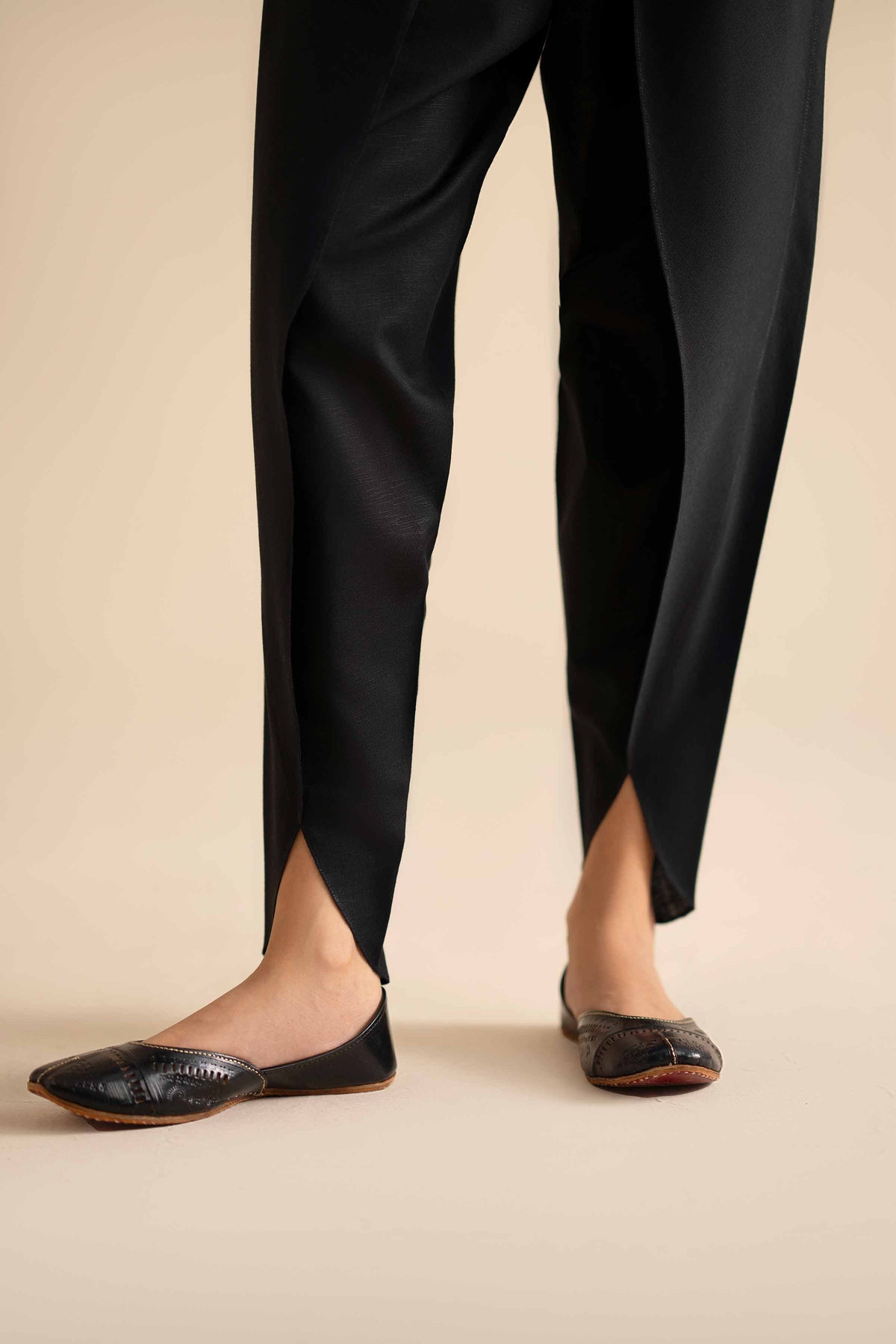 Basic Shalwar - PW25-131 Black Karandi 1PC Solids Nishat Australia