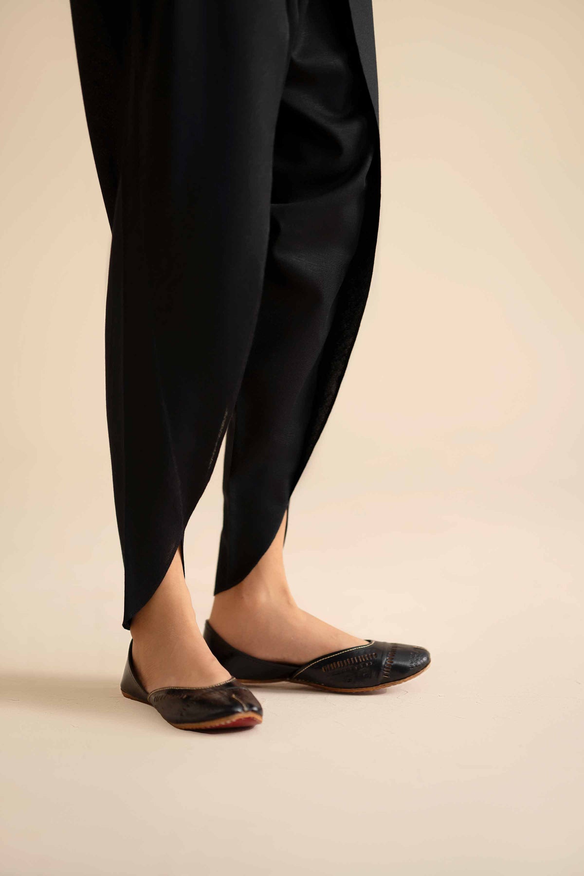 Basic Shalwar - PW25-131 Black Karandi 1PC Solids Nishat Australia