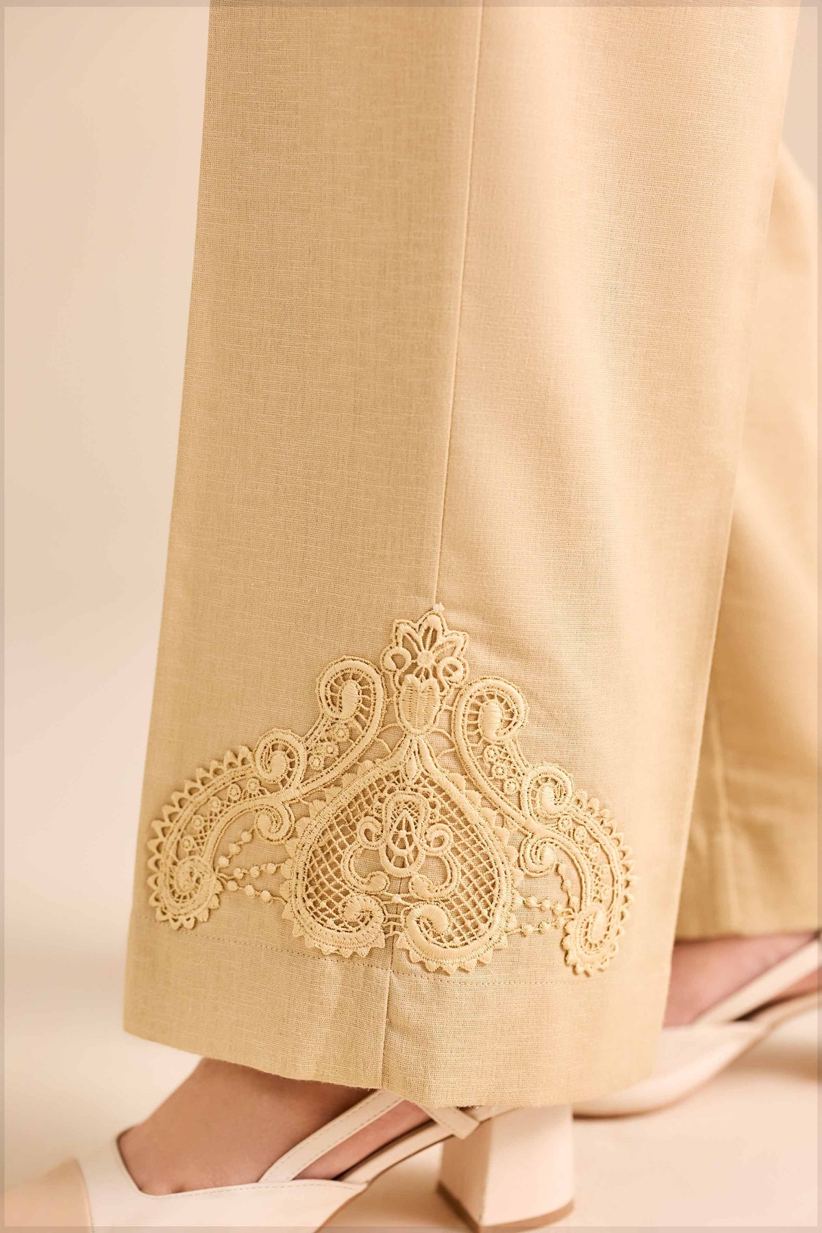 Basic Pants - PW25-161 Beige Karandi 1PC Solids Nishat Australia