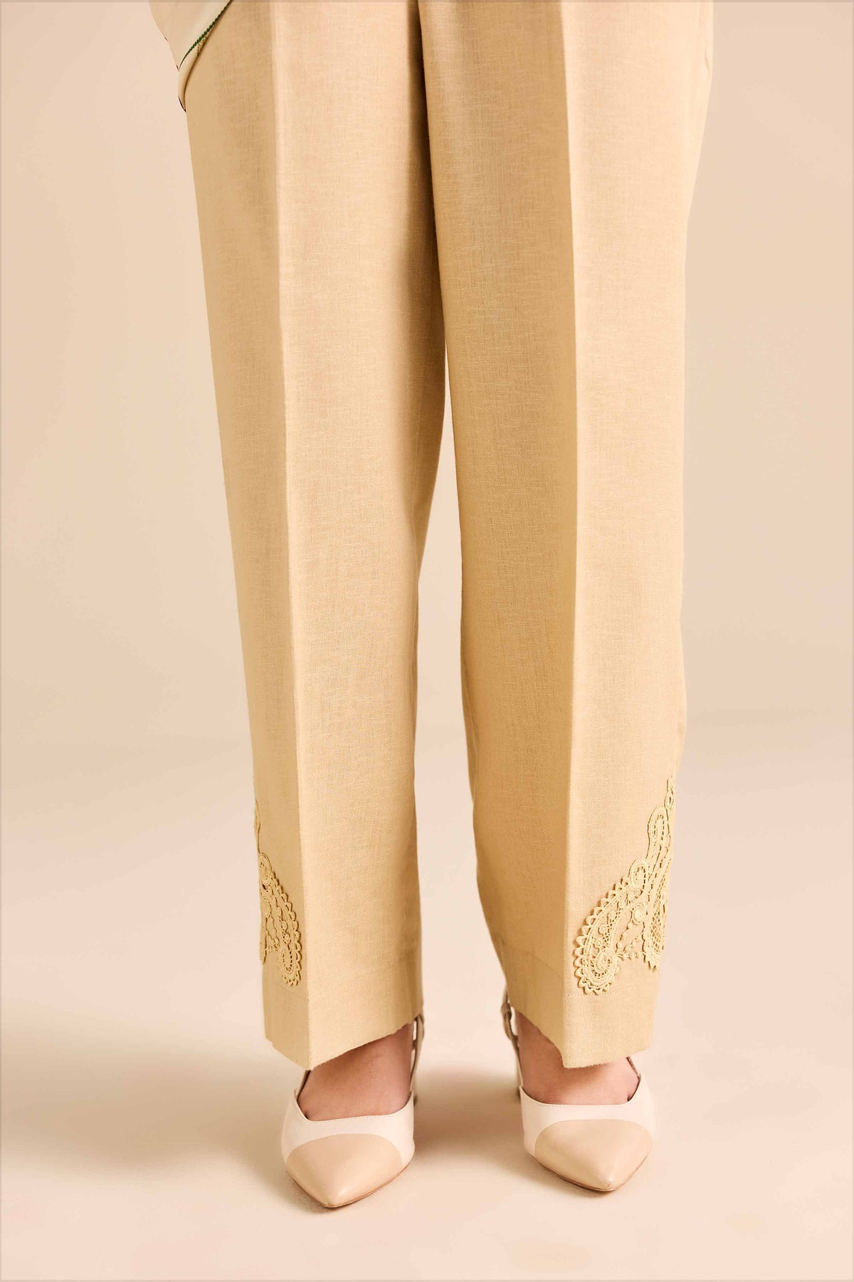 Basic Pants - PW25-161 Beige Karandi 1PC Solids Nishat Australia