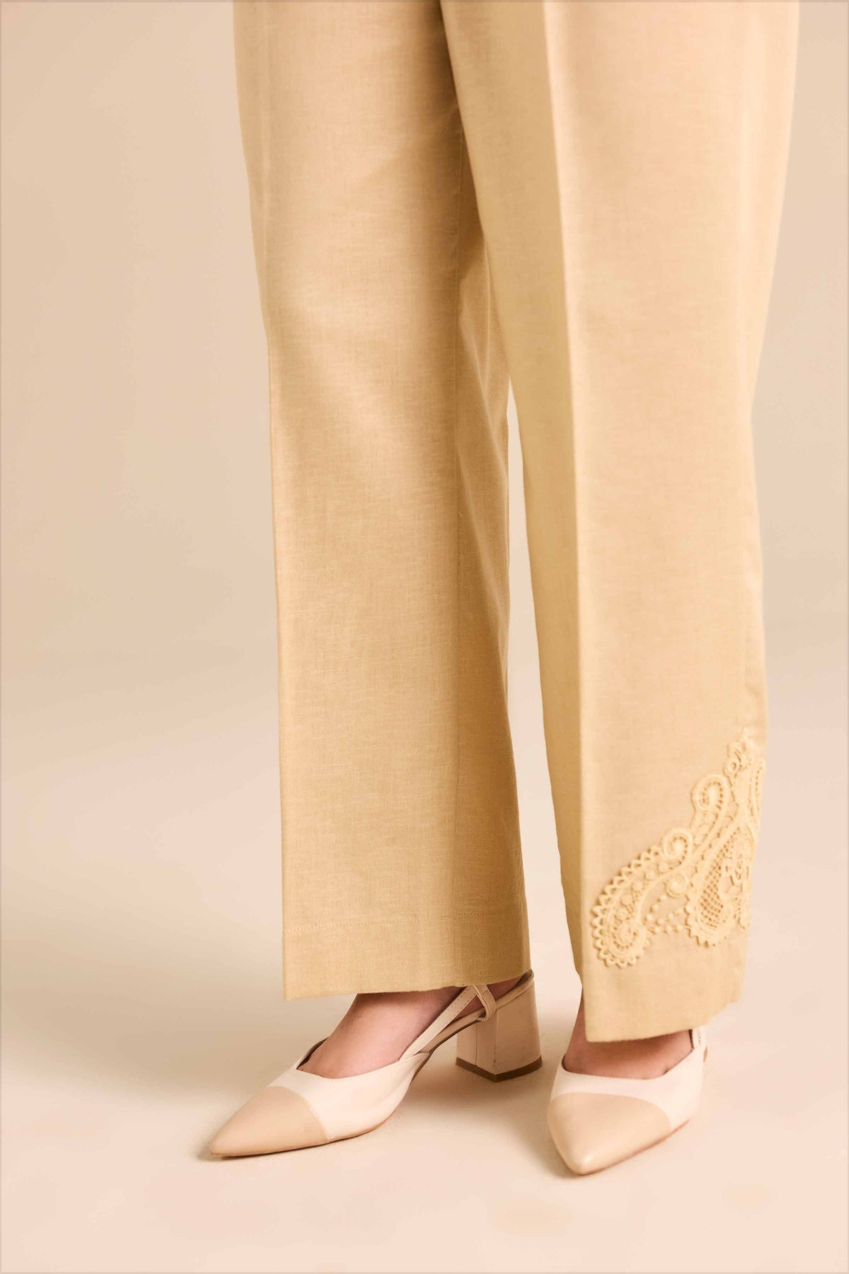 Basic Pants - PW25-161 Beige Karandi 1PC Solids Nishat Australia