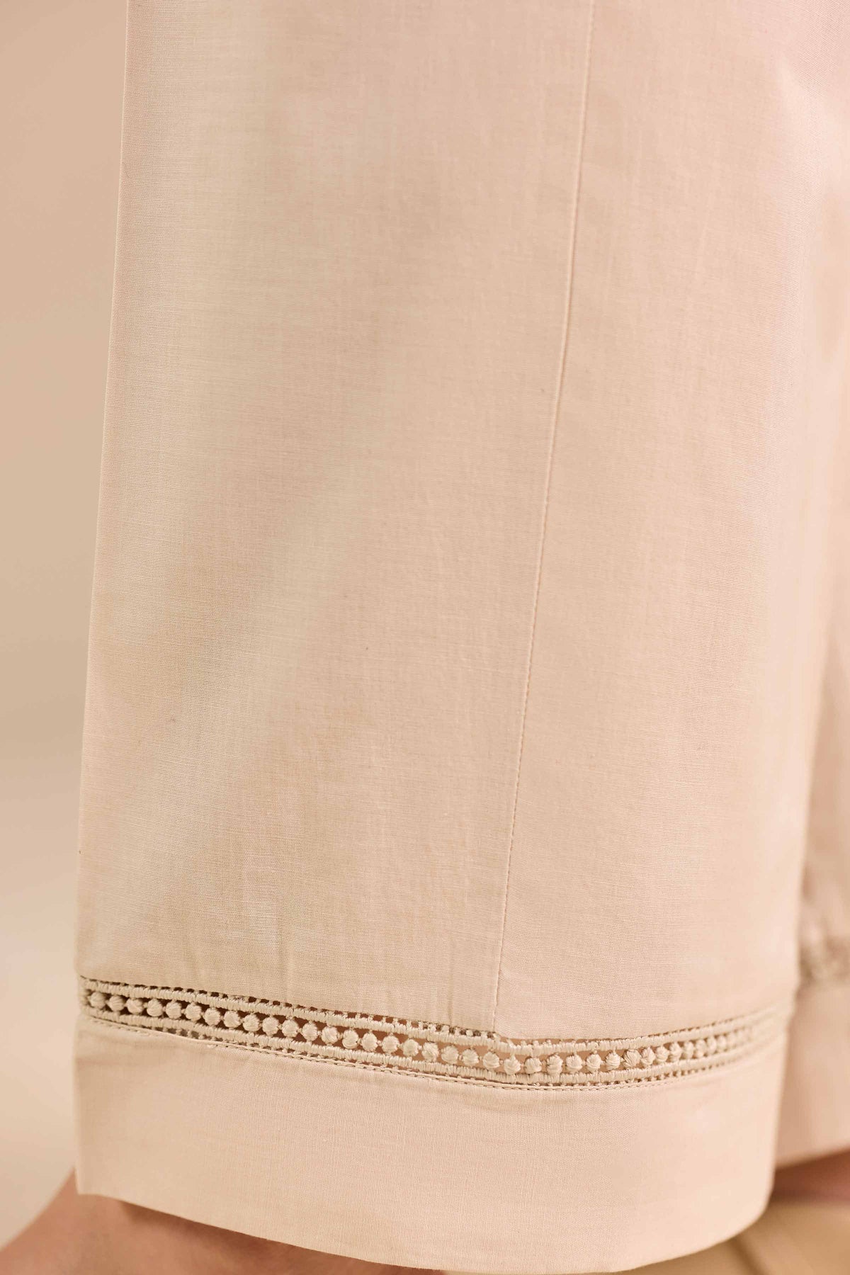 Basic Trousers - PW25-173 Beige Cambric 1PC Solids Nishat Australia
