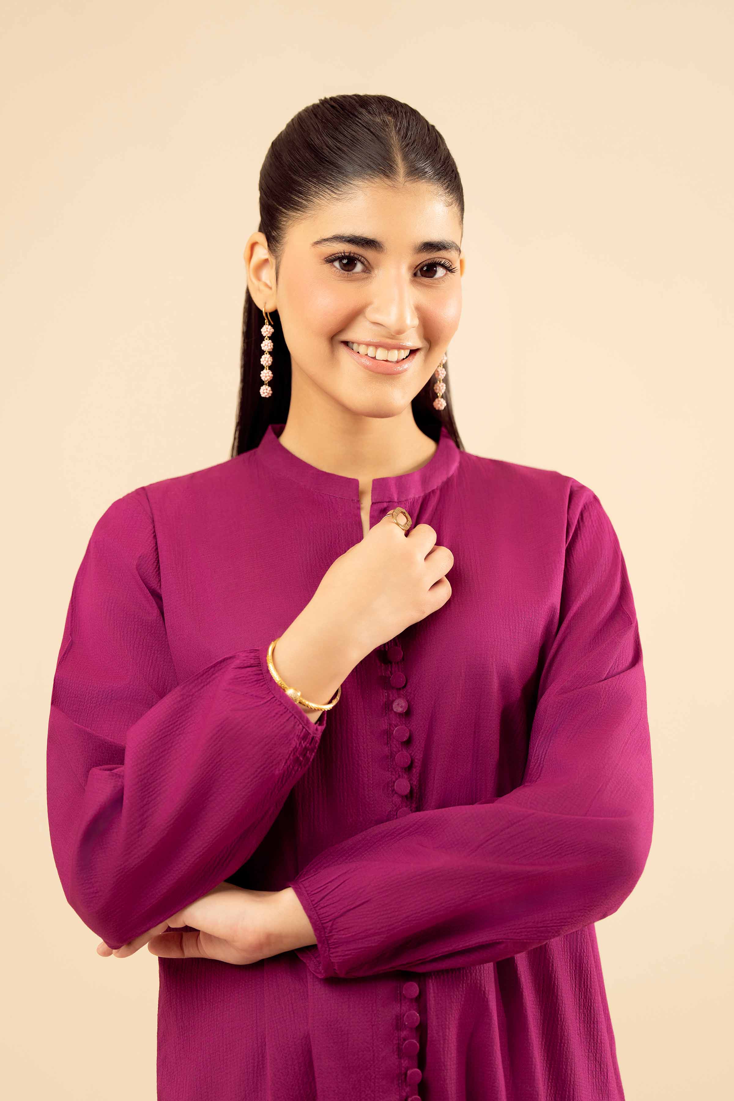 2 Piece - Basic Suit - PW25-205 READY TO WEAR Purple Crush 2PC Solids