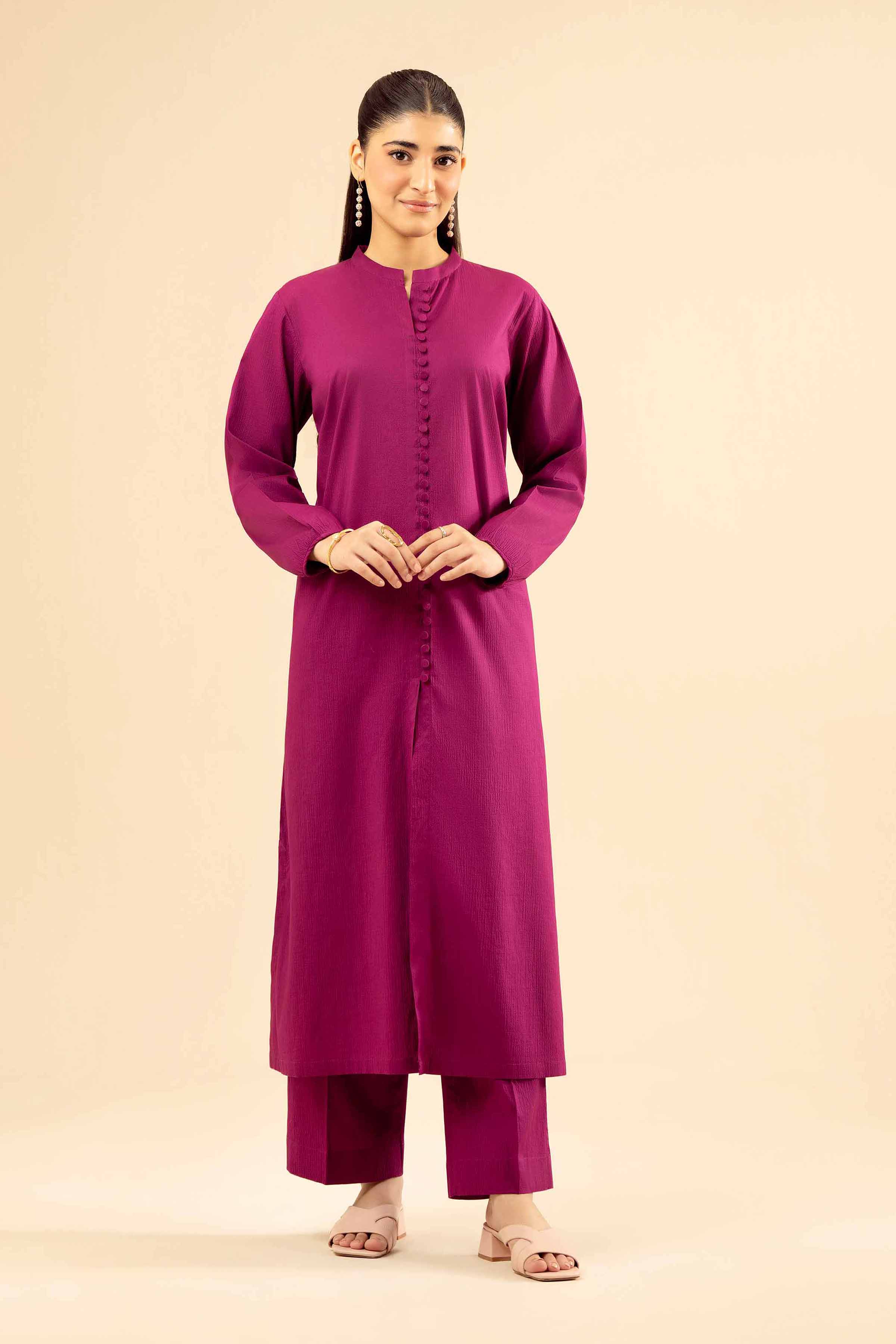 2 Piece - Basic Suit - PW25-205 READY TO WEAR Purple Crush 2PC Solids