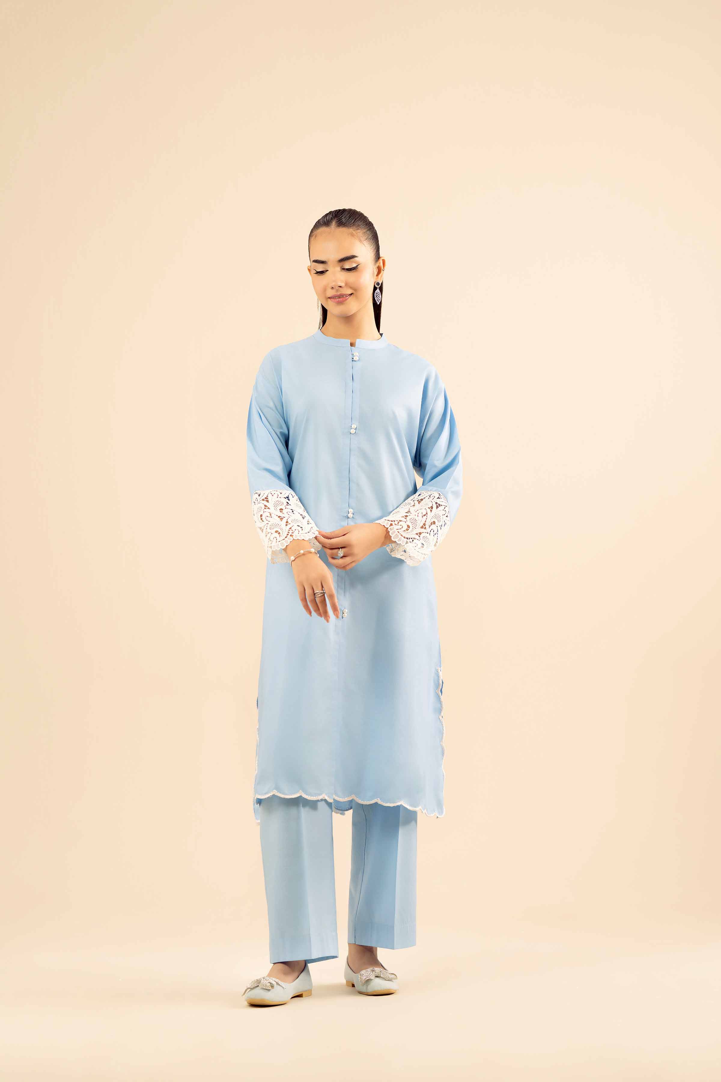 2 Piece - Basic Suit - PW25-212 READY TO WEAR Blue Wool 2 Pieces Solids