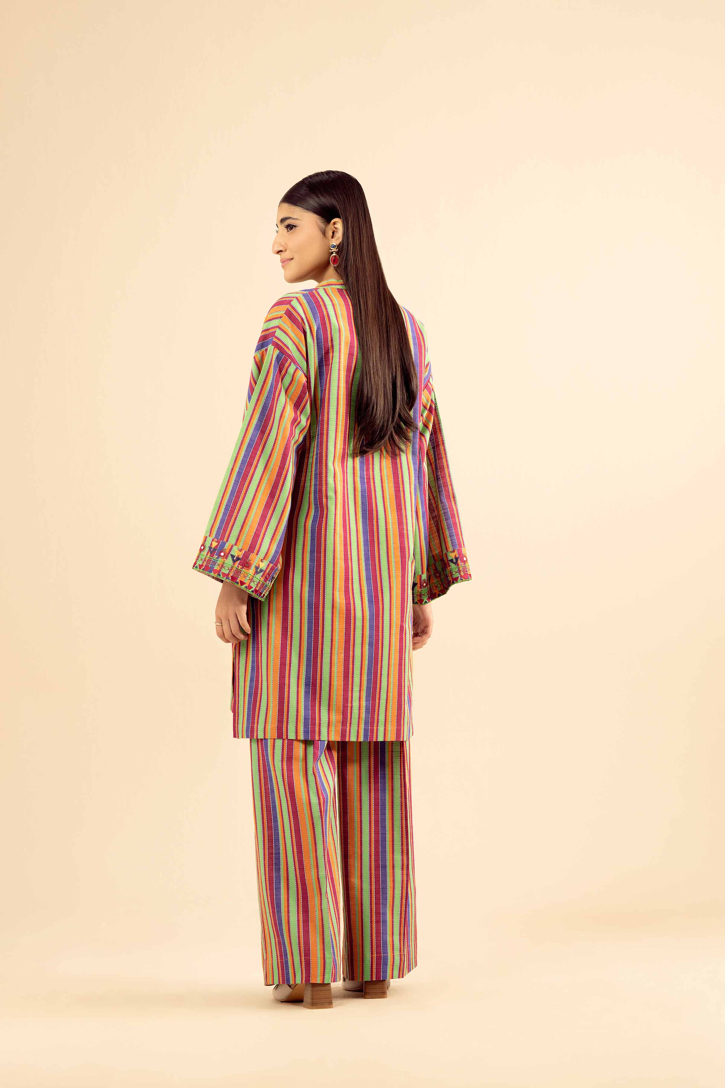 2 Piece - Printed Embroidered Suit - PW25-223 READY TO WEAR Multi Khaddar 2PC Embroidered
