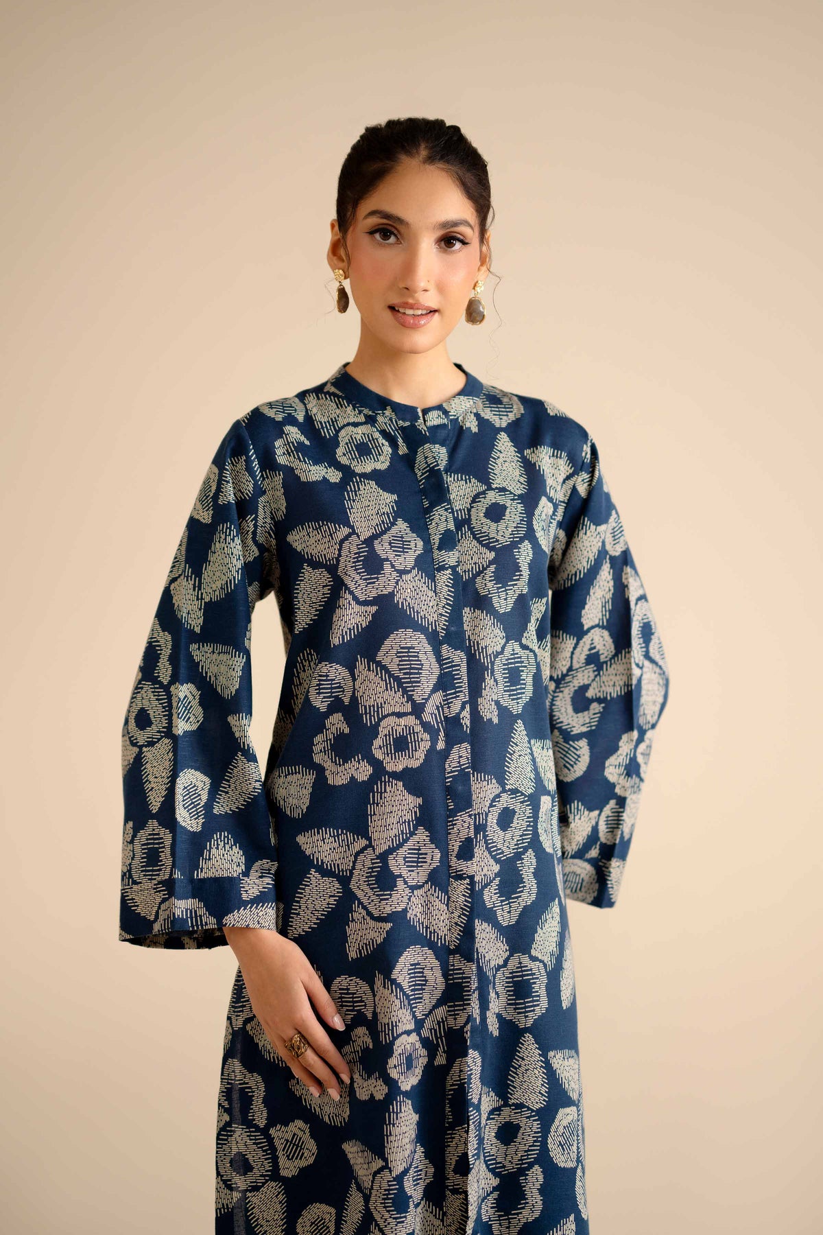 2 Piece - Printed Suit - PW25-233 Blue Karandi 2PC Printed Nishat Australia