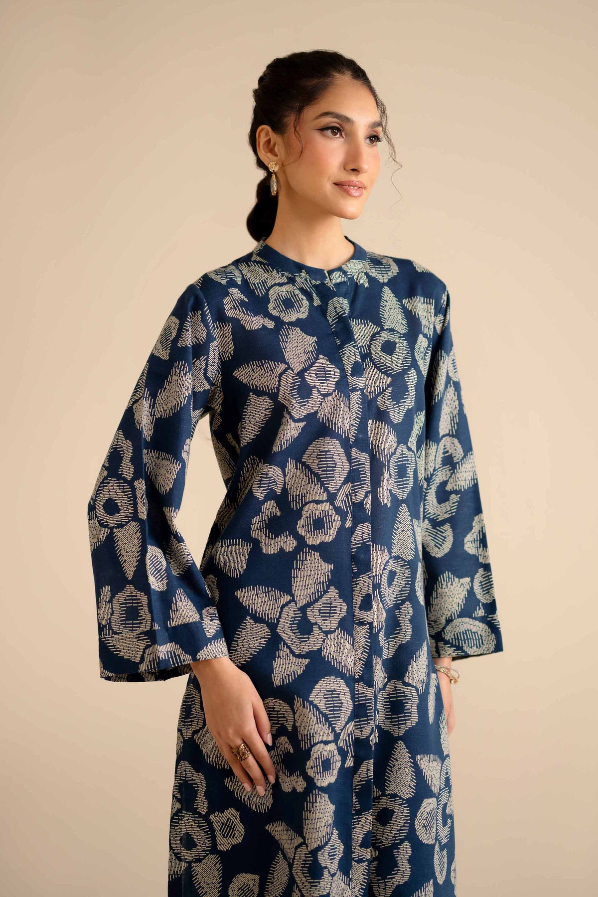 2 Piece - Printed Suit - PW25-233 Blue Karandi 2PC Printed Nishat Australia