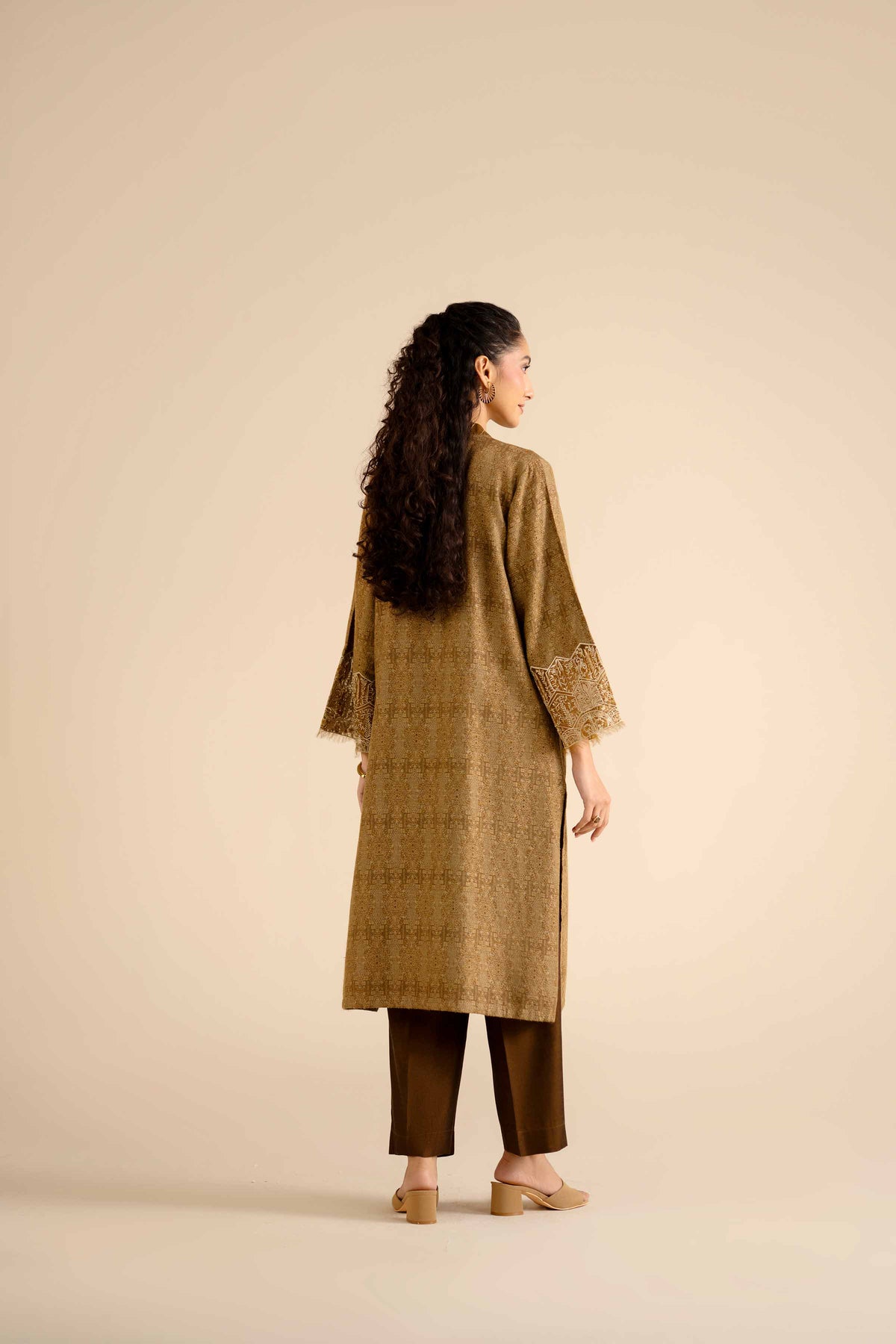 2 Piece - Printed Embroidered Suit - PW25-273 Green Jacquard 2PC Embroidered Nishat Australia