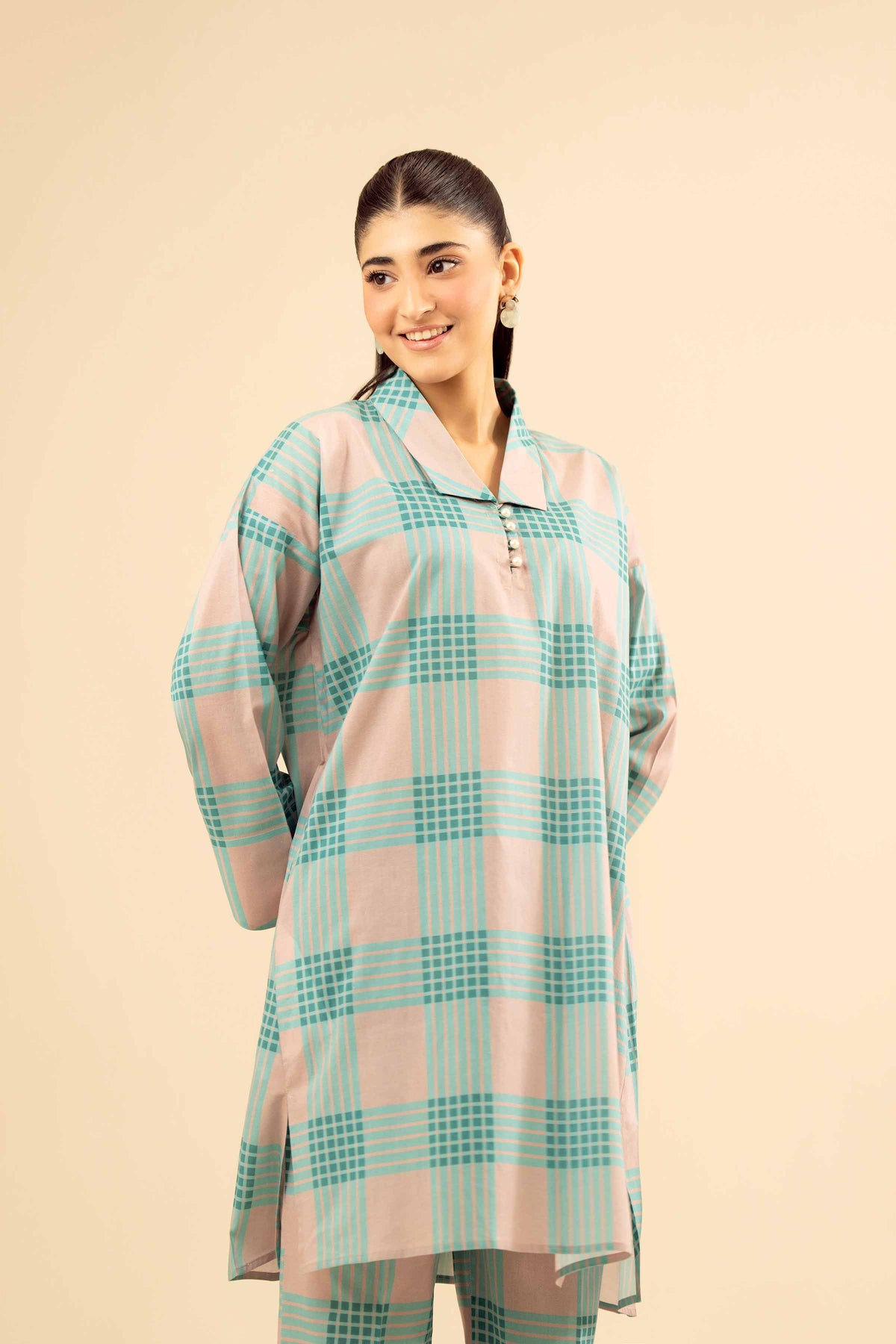 2 Piece - Printed Suit - PW25-28 Blue Cambric 2PC Printed Nishat Australia