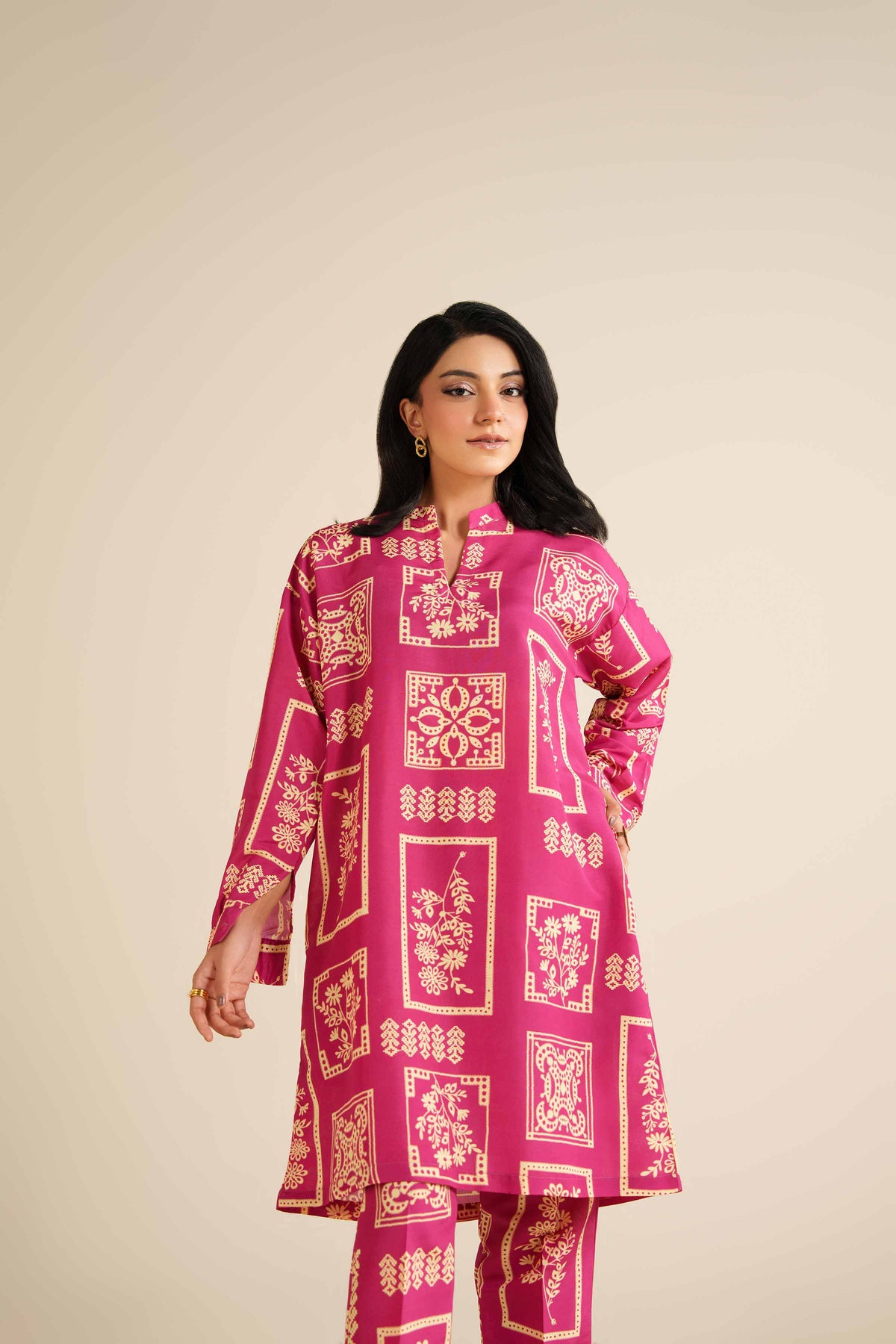 2 Piece - Printed Suit - PW25-362 Pink Lawn 2PC Printed Nishat Australia