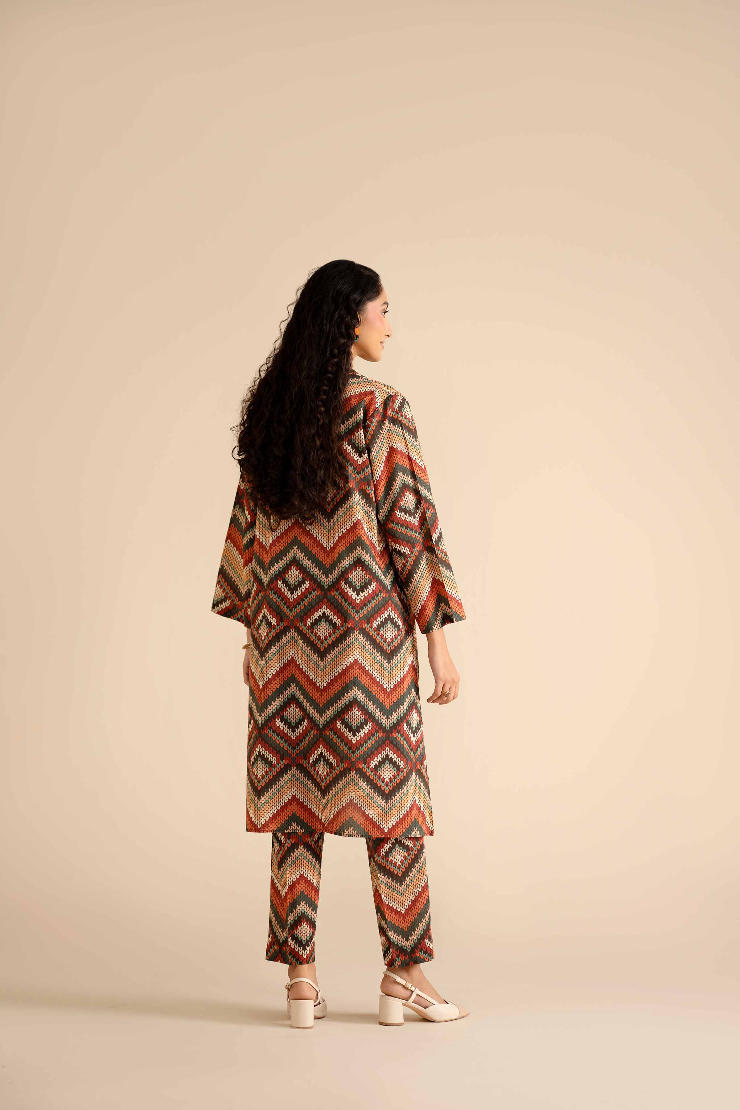 2 Piece - Printed Suit - PW25-42 READY TO WEAR Multi Cambric 2PC Printed