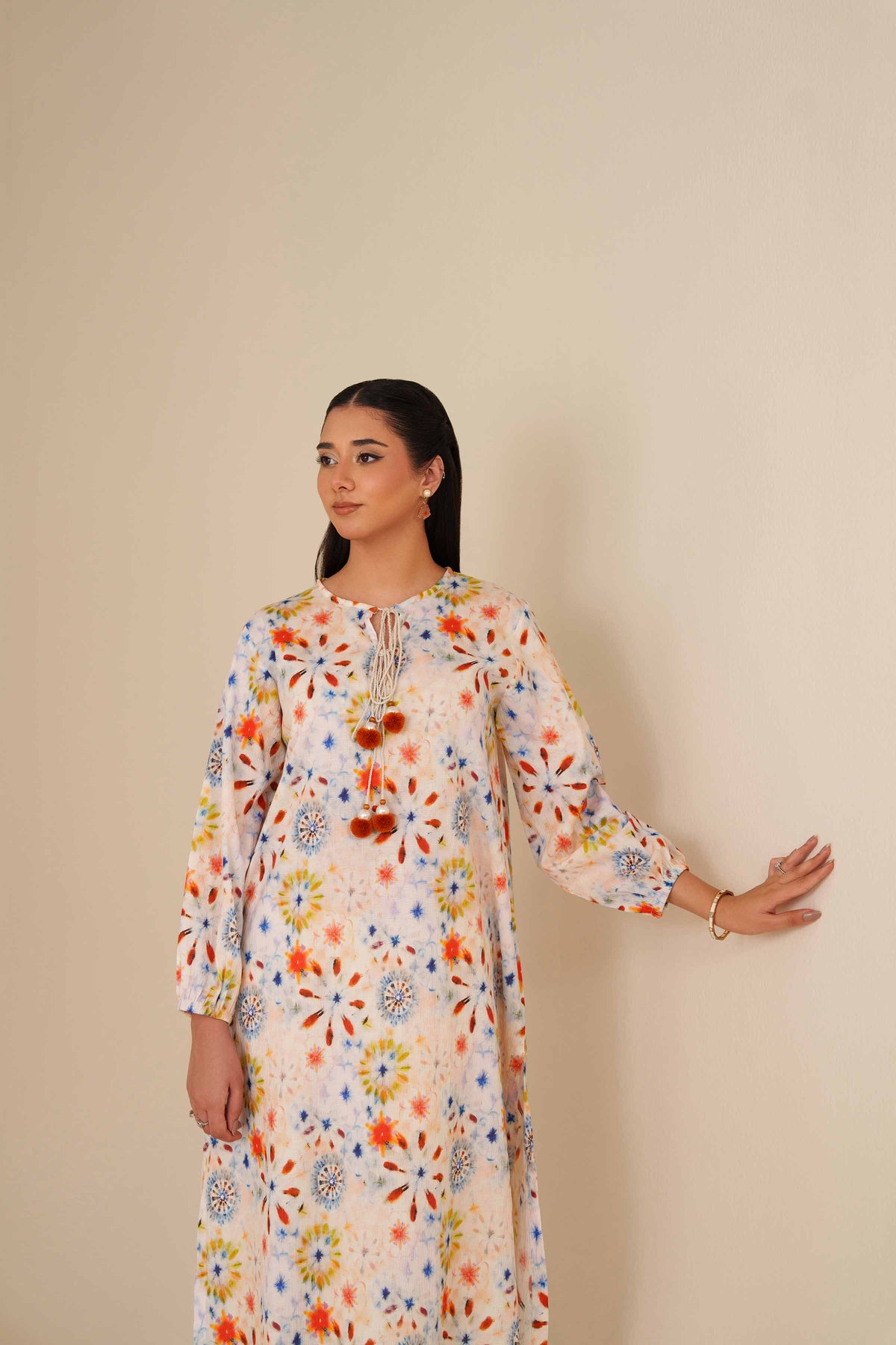 2 Piece - Printed Suit - PW25-59 White Chiffon 2PC Printed Nishat Australia
