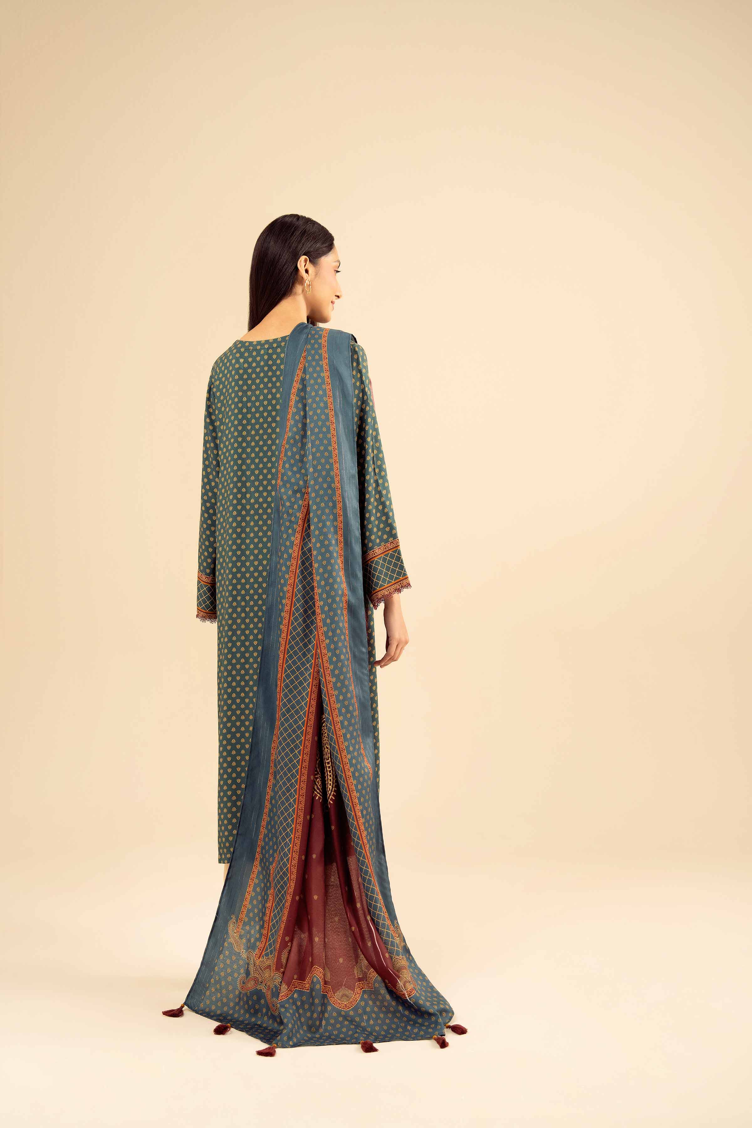 2 Piece - Printed Suit - PW25-81 READY TO WEAR Green Marina 2PC Printed
