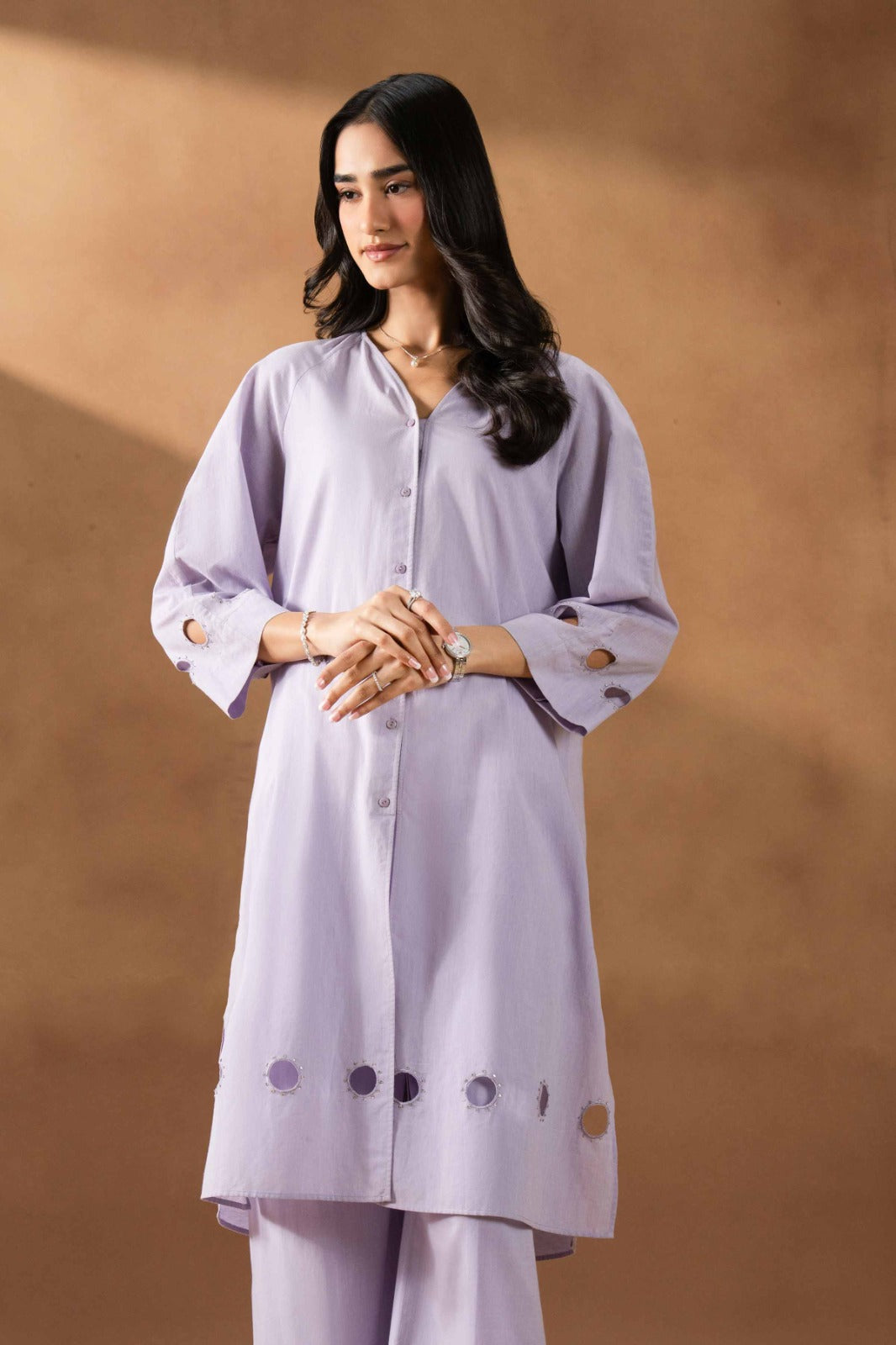 DEEVA - KBS26-124 Purple Yarn Dyed 2 Pieces Solids Nishat Australia