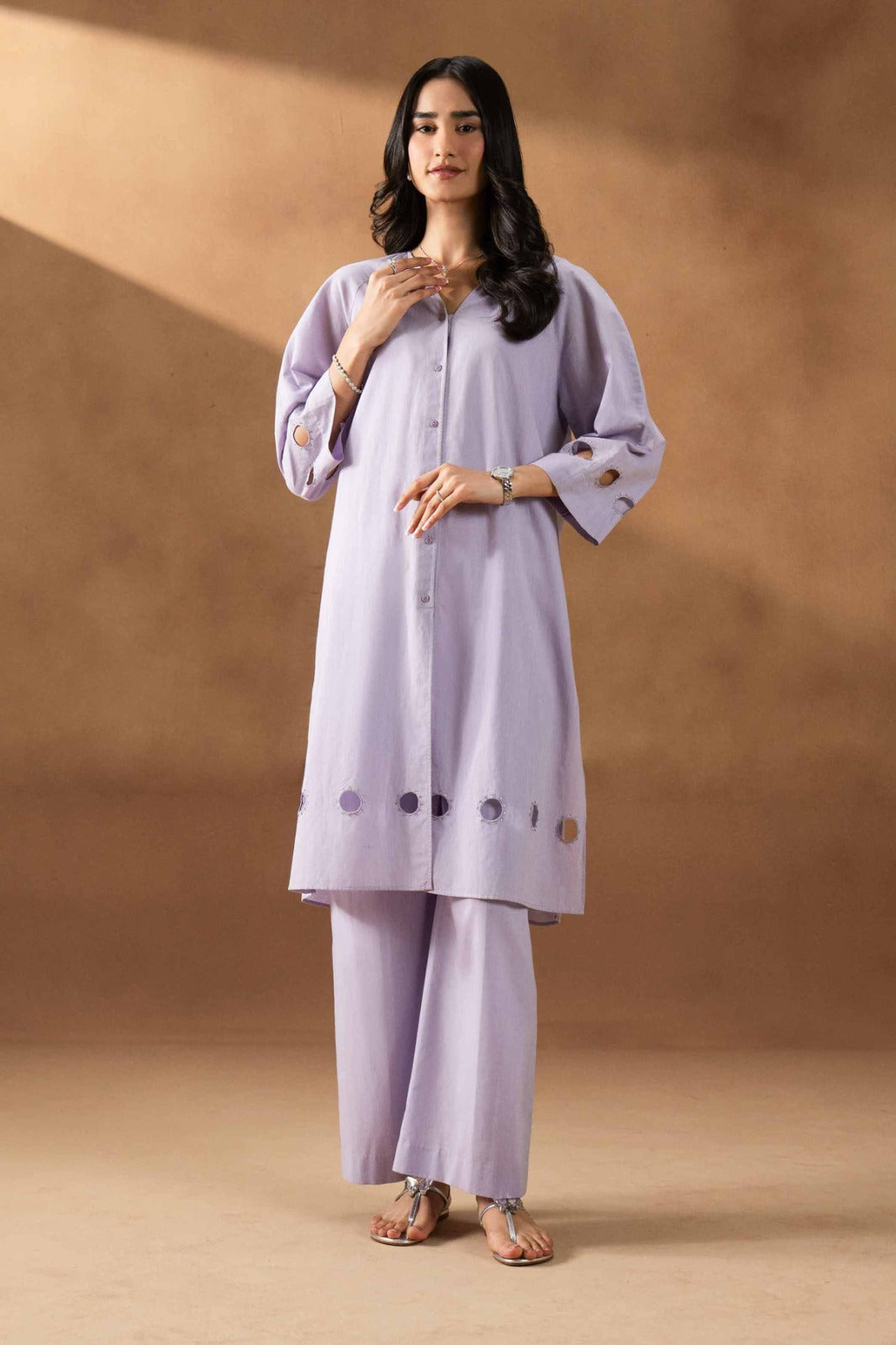 DEEVA - KBS26-124 Purple Yarn Dyed 2 Pieces Solids Nishat Australia